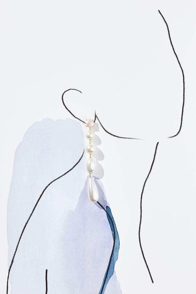 Pearl Drop Earrings #4