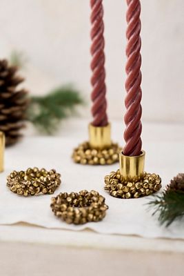 Jingle Bell Candle Holder Set
