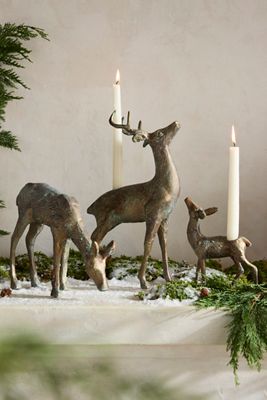 Deer Metal Taper Holder