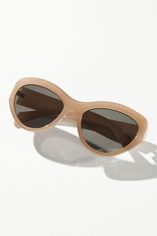 Anthropologie Isea Ashbury Polarized Sunglasses New White SUNGLASSES ISEA ANTHROPOLOGIE ASHBURY SKY POLARIZED BLACK UV  main image 4