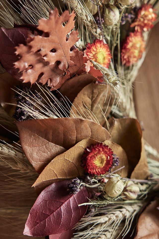 Autumn Harvest Preserved Wreath #1