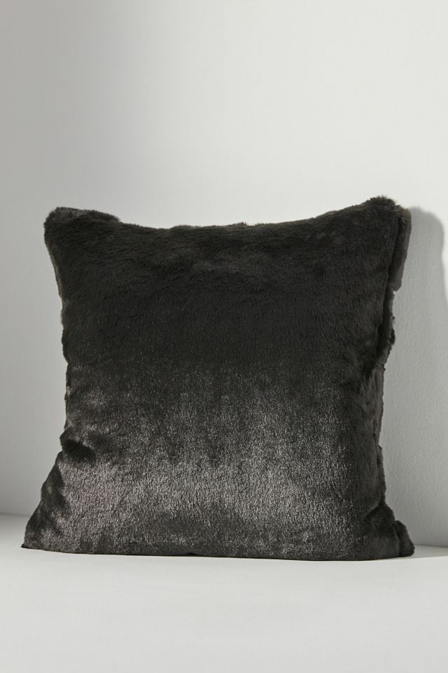 Woven Faux Fur Pillow #1