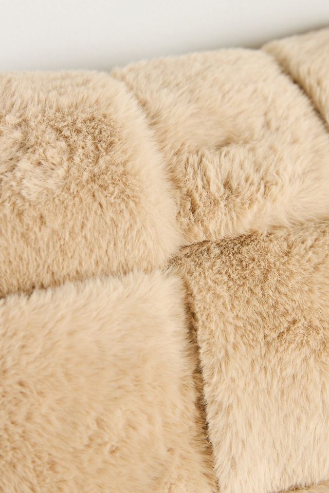 Woven Faux Fur Pillow #4