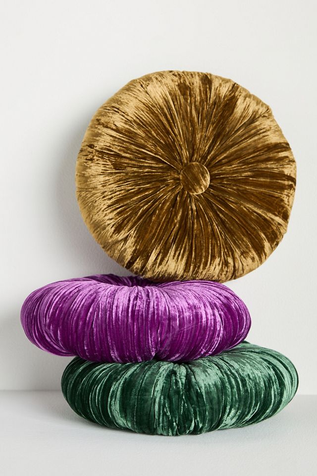 Coussin rond en velours Le Petit | Anthropologie FR