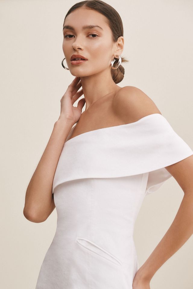 BHLDN Ingrid Off-The-Shoulder Mini Dress | Anthropologie