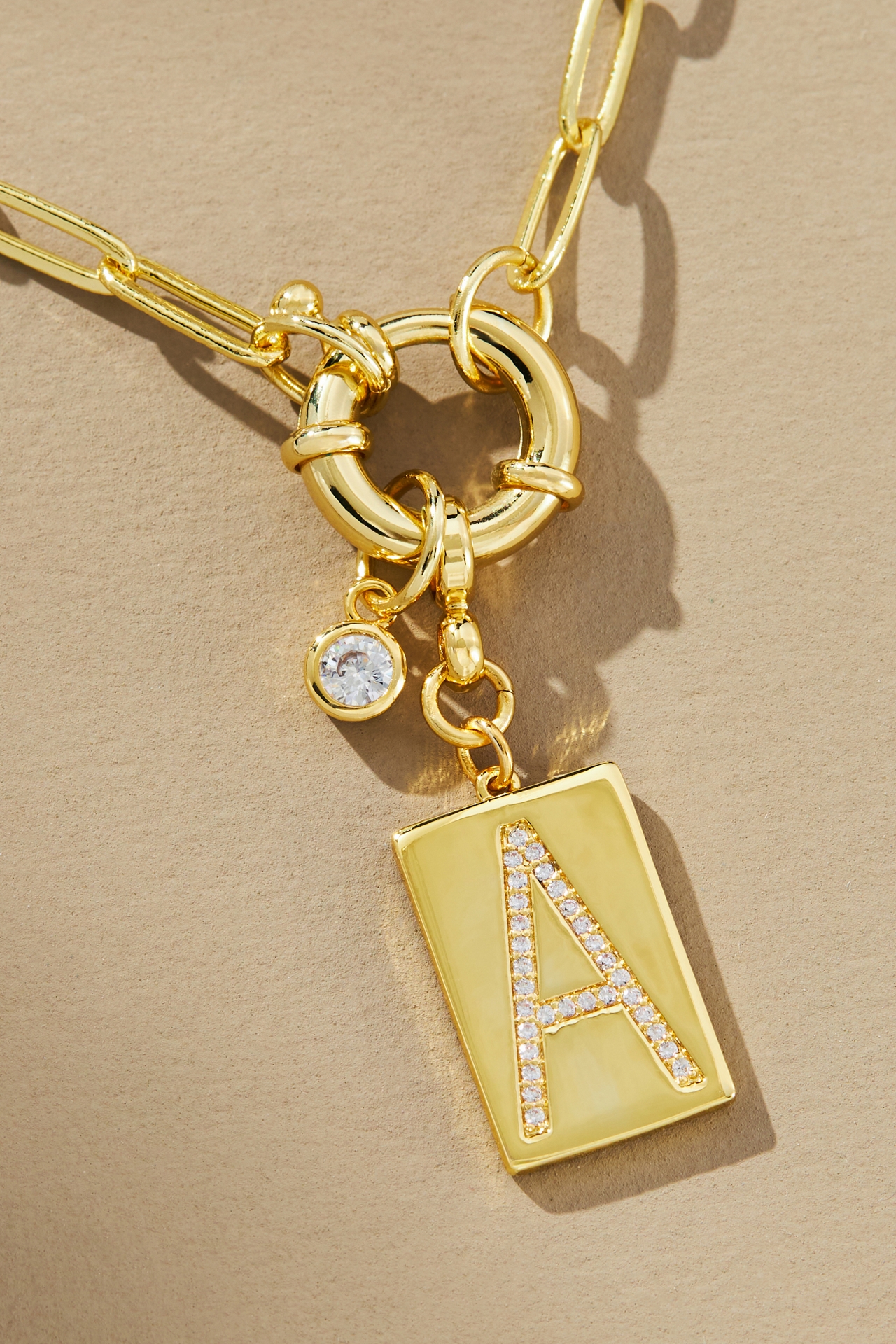 Uncommon James Initial Chain Monogram Necklace