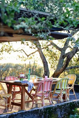 Braced Leg Teak Extension Table