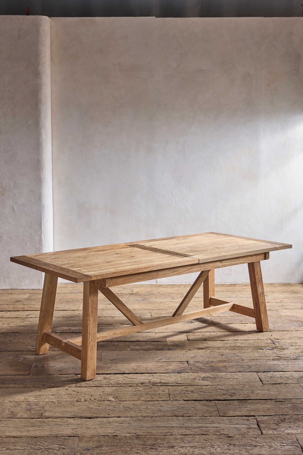 Braced Leg Teak Extension Table