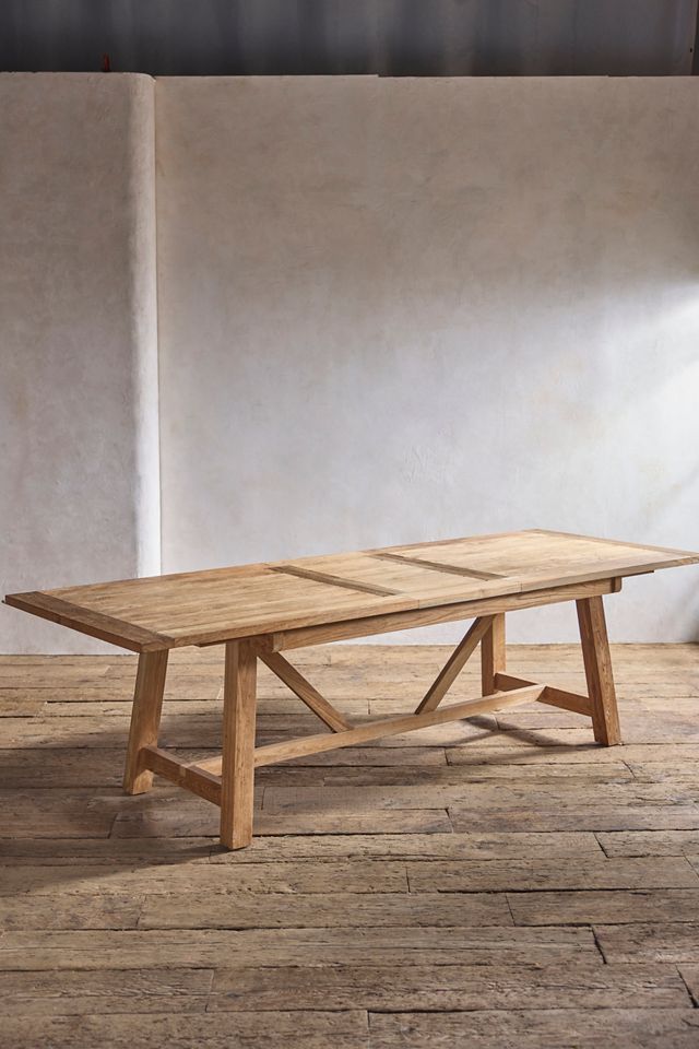 Braced Leg Teak Extension Table #5
