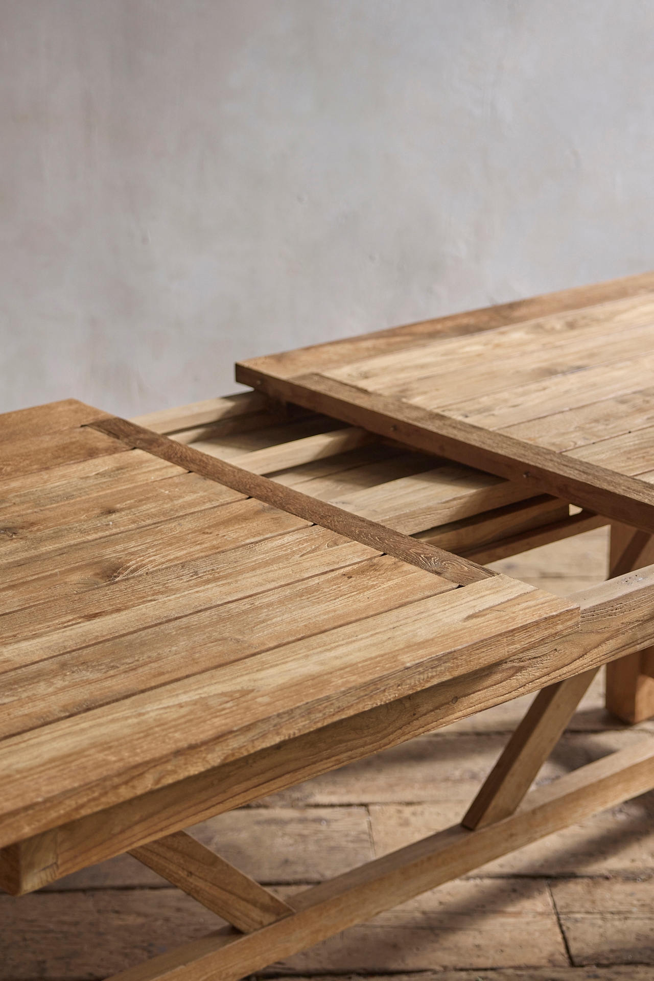 Braced Leg Teak Extension Table