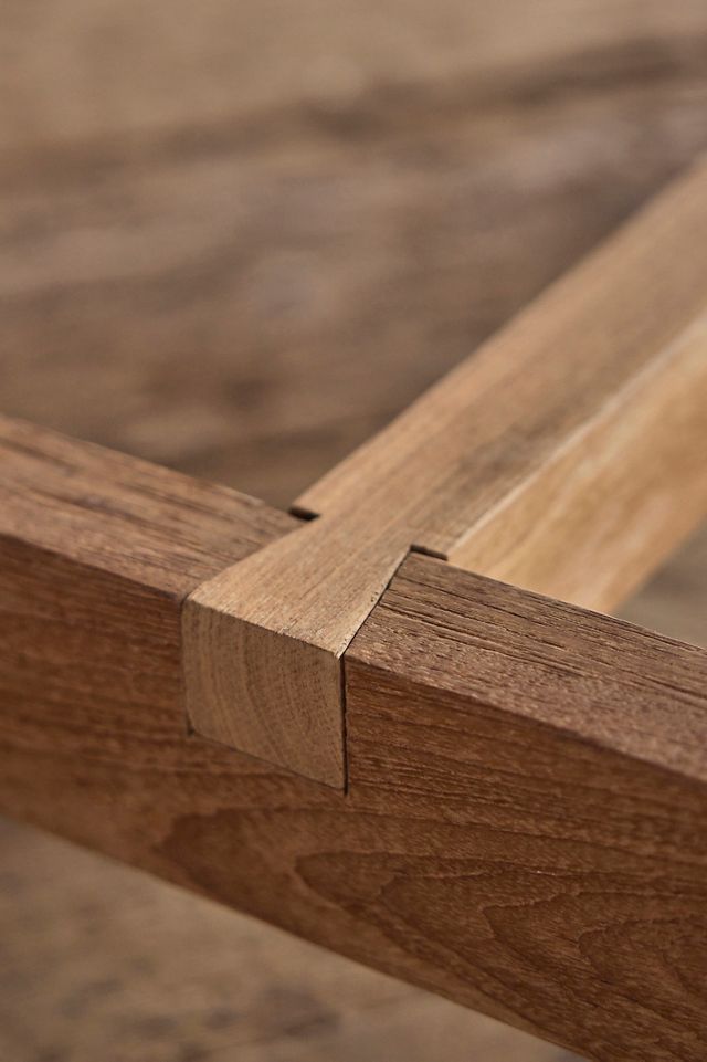 Braced Leg Teak Extension Table #7