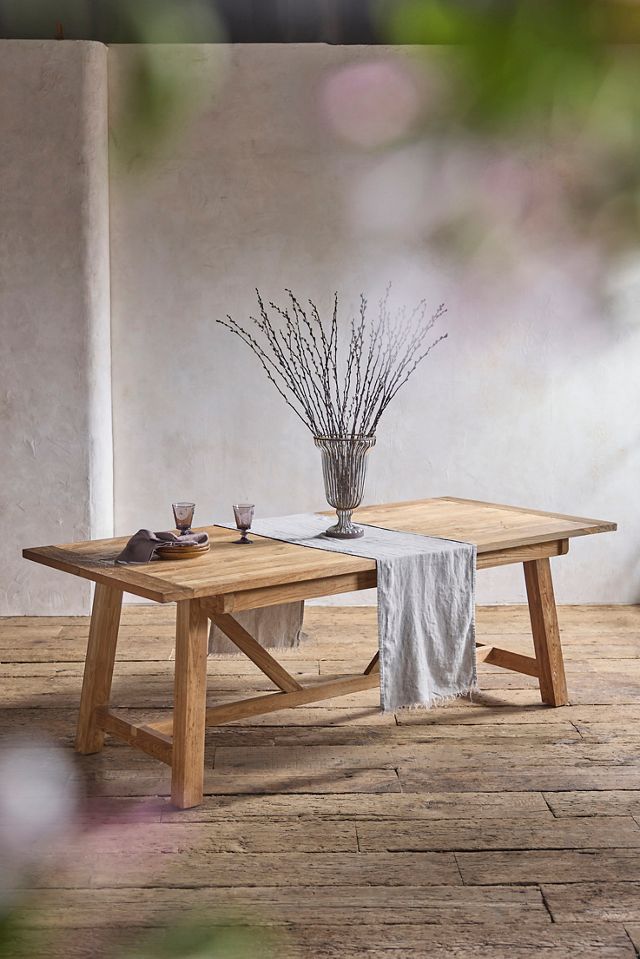 Braced Leg Teak Extension Table #2