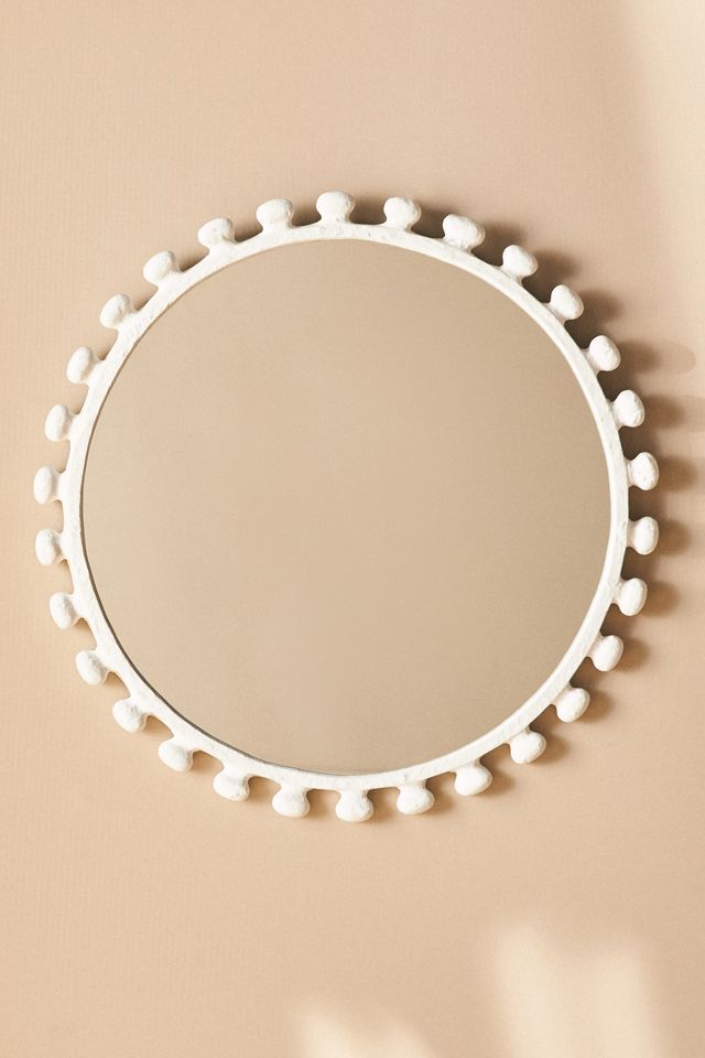 Sanya Metal Matte White Mirror #1