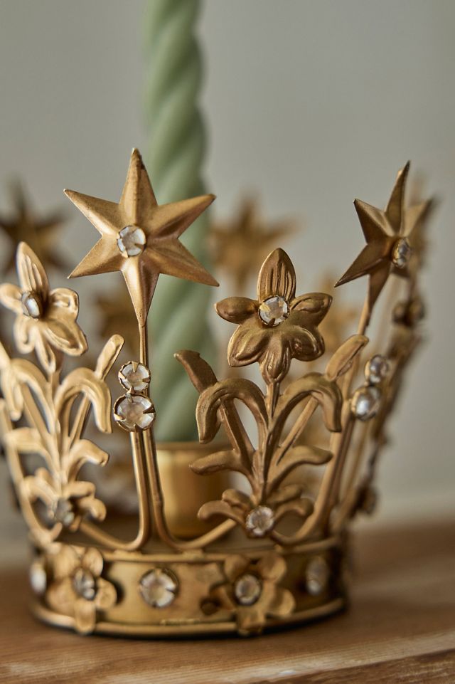 Starry Crown Taper Candle Holder #2