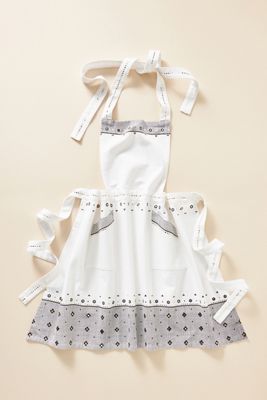 The Bistro Tile Printed Cotton Apron