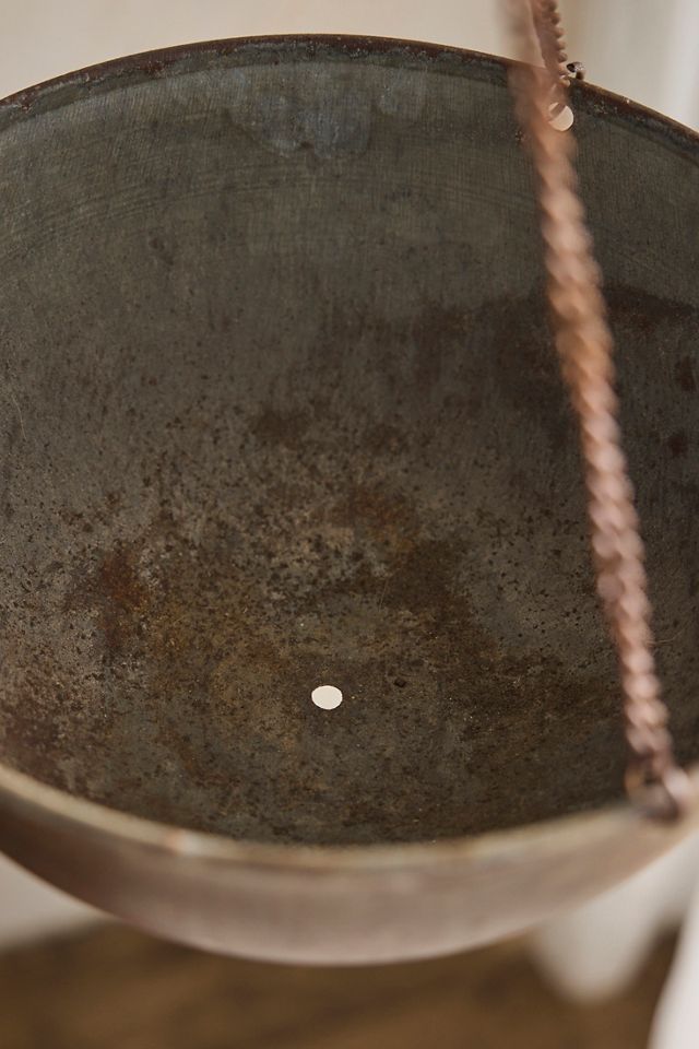 Hanging Iron Bowl Planter #2