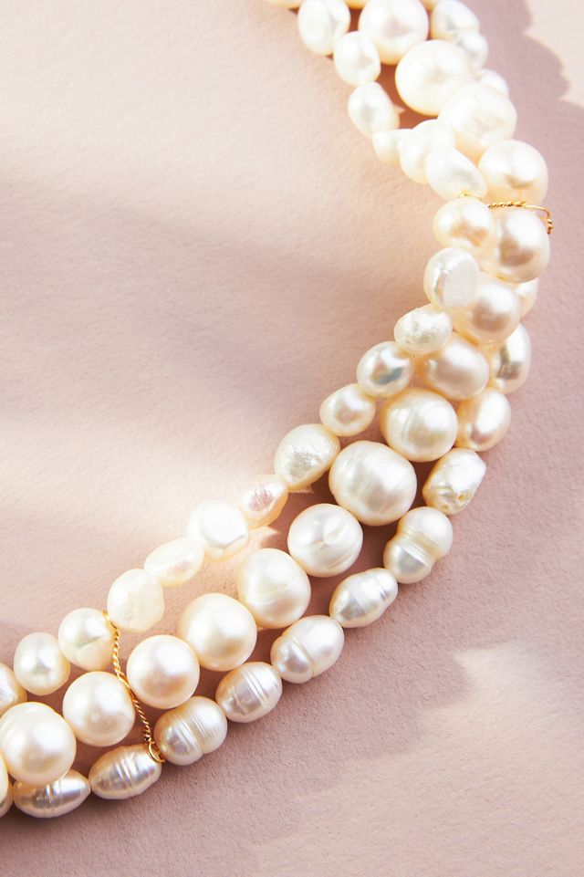 Triple-Strand Pearl Necklace #2