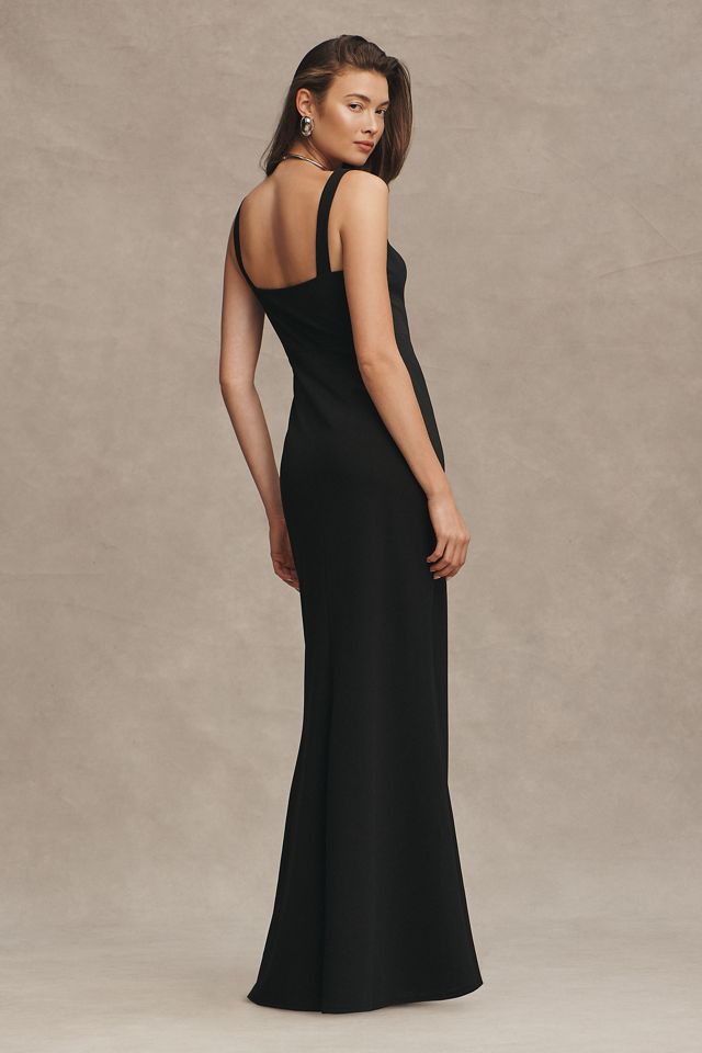 BHLDN Blake Square-Neck Stretch Crepe Maxi Dress #2