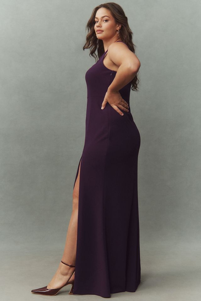 lavender maxi dresses for women Lavender Maxi Dress with Silver Jewels