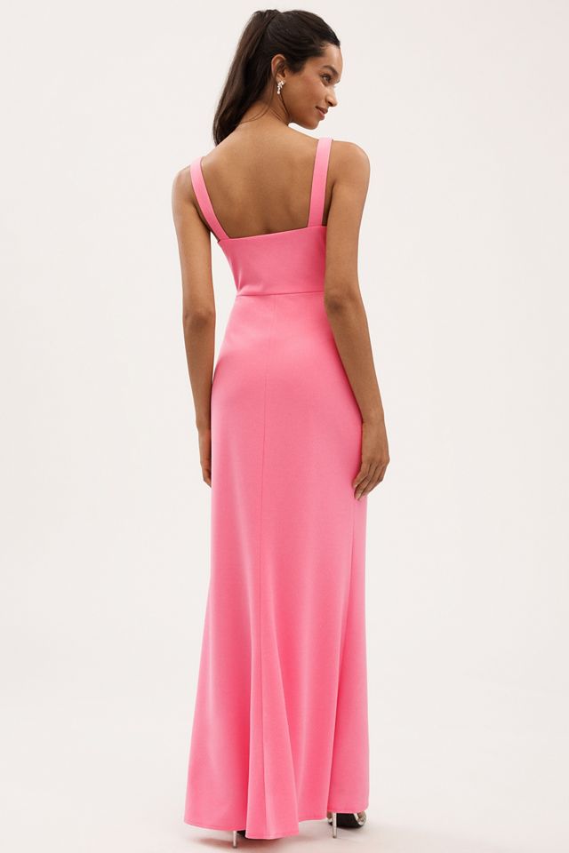 BHLDN Blake Square-Neck Stretch Crepe Maxi Dress #1