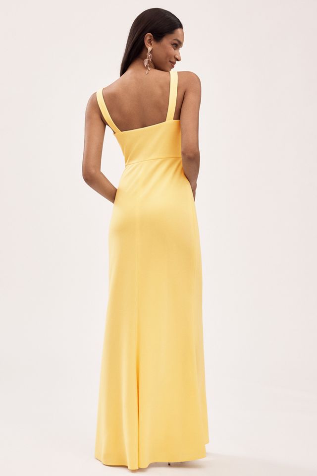 BHLDN Blake Square-Neck Stretch Crepe Maxi Dress #1
