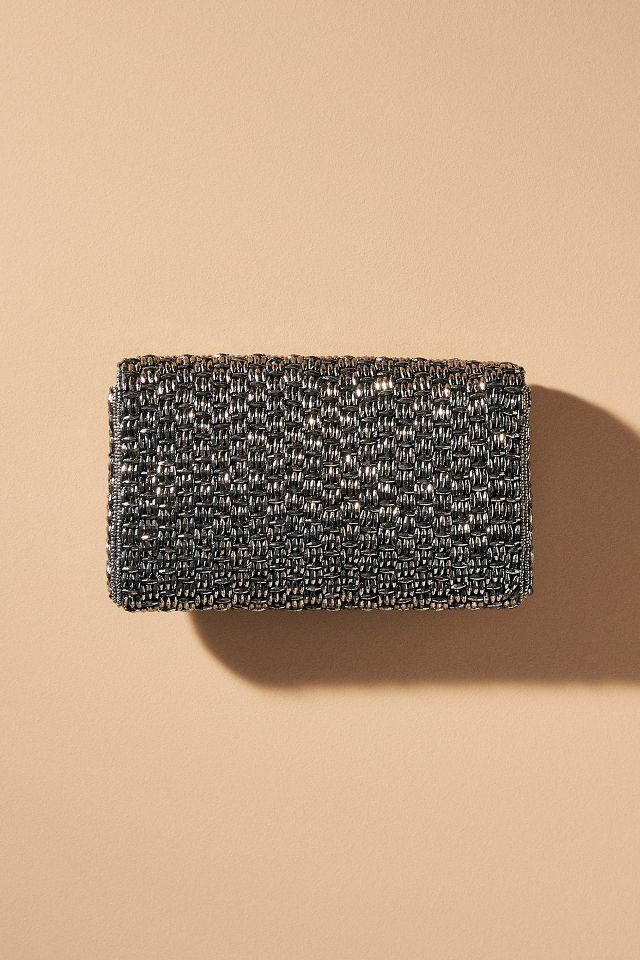 Anthropologie Juliette Embellished Clutch Bag