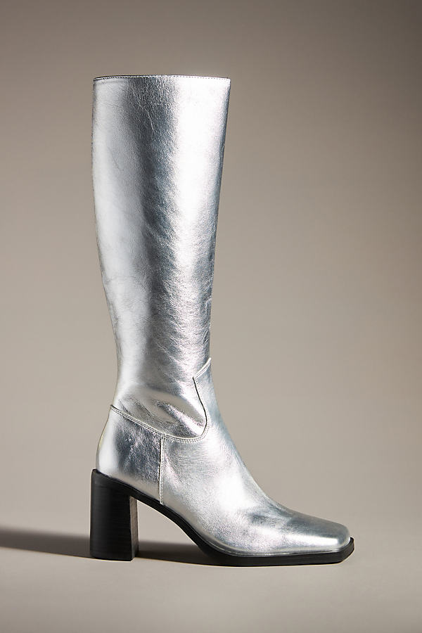 Caverley Oscar Boots In Silver