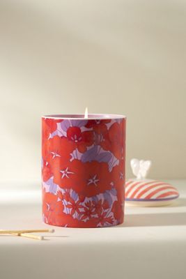 Lyla Floral Night Gardenia Ceramic Jar Candle