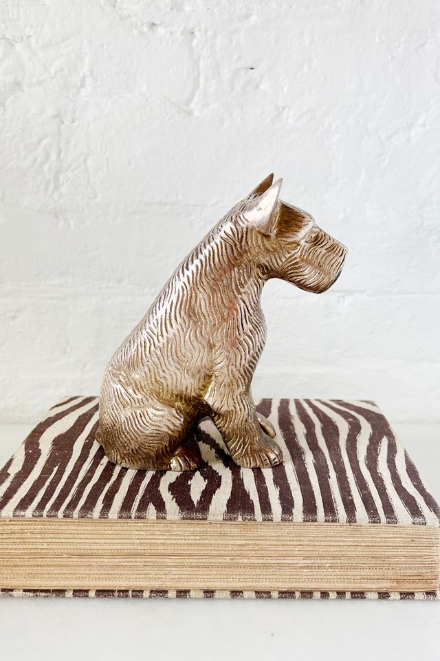 インディーズ★ソフビ★クトゥルフ★カール★CARL★リトル・グルーミーズ★ライト Old Flame Candle Co. Vintage Large Brass Scottie Dog Figure