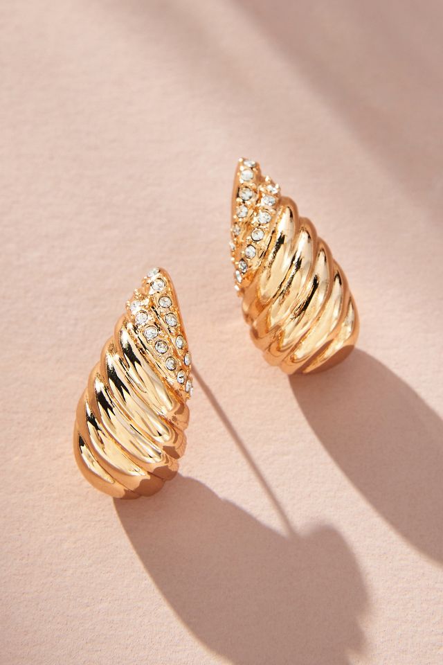 Festive Crystal Post Earrings, Set of 2 by Anthropologie in Brown, Women's