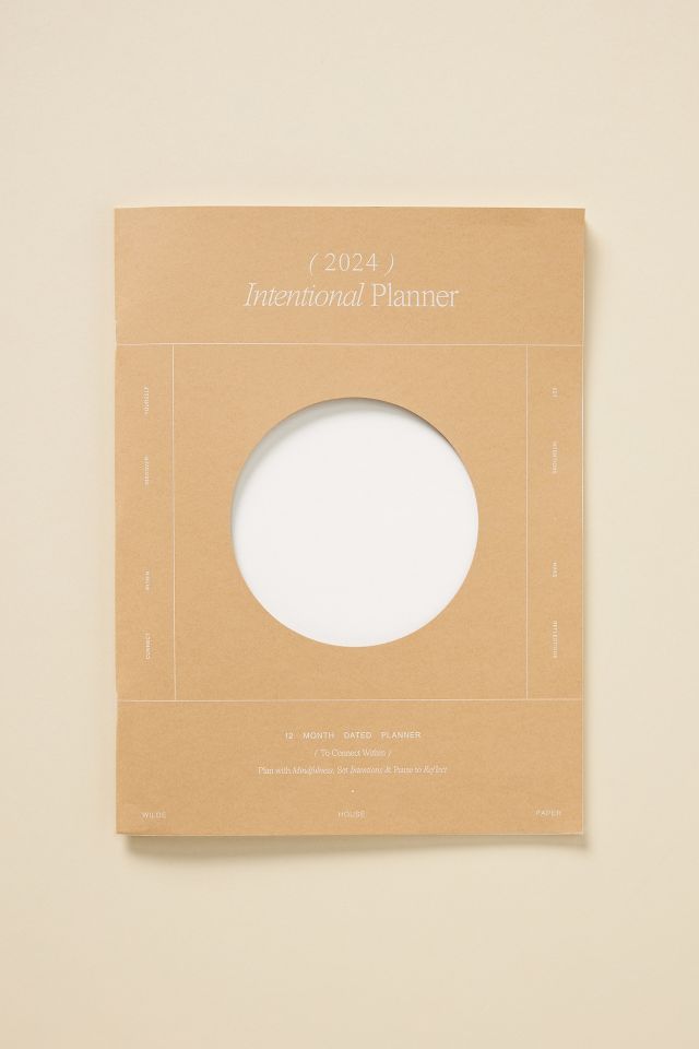 Intentional Planner 2024 by Wilde House Paper in Beige at Anthropologie