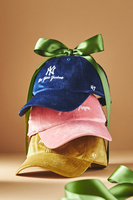 47 NY Velvet Baseball Cap | Anthropologie
