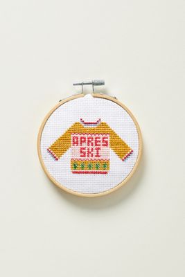 Cotton Clara Christmas Aprés Ski Sweater Cross Stitch Kit