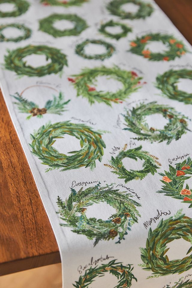 Types of Wreaths Table Runner #2