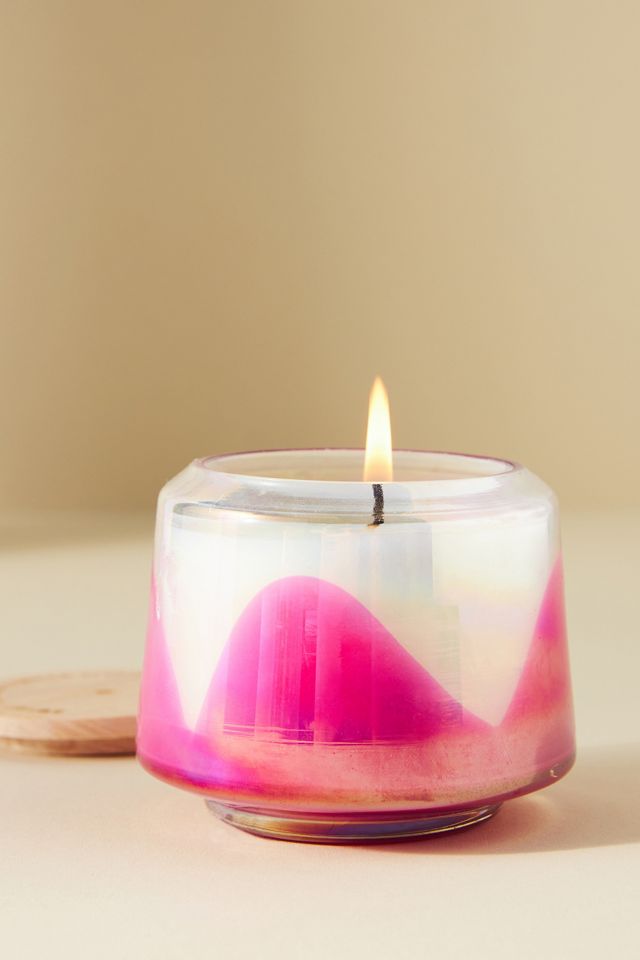 Reflection Fashion Salted Glass Wellness Jar Candle Pink