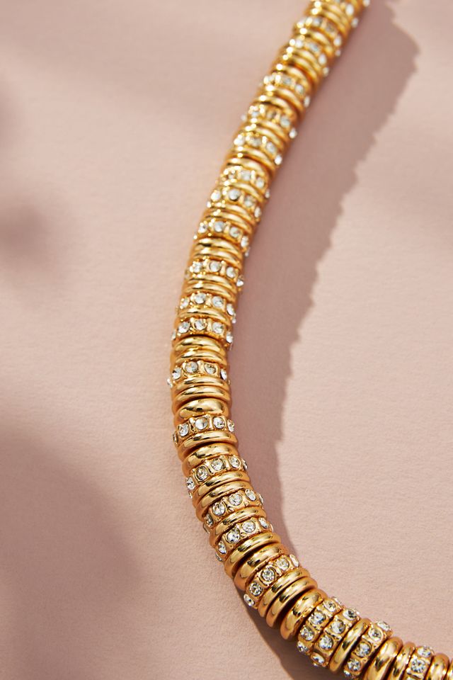 BaubleBar Thick Pavé Beaded Necklace #1