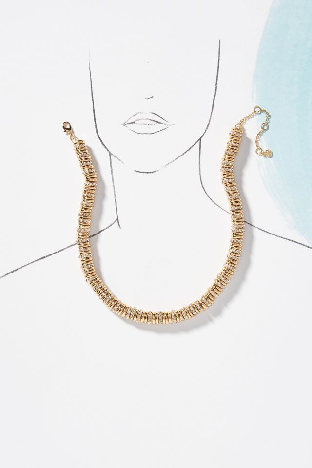 BaubleBar Thick Pavé Beaded Necklace #2