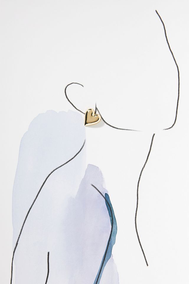 BaubleBar Melina Solid Heart Earrings #2