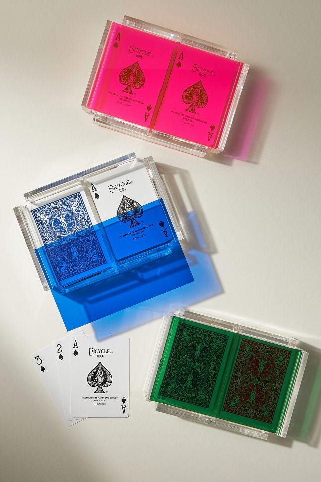 Luxe Dominoes Acrylic Playing Cards Deck Set #2