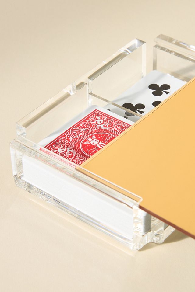 Luxe Dominoes Acrylic Playing Cards Deck Set #1