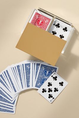 Luxe Dominoes Acrylic Playing Cards Deck Set