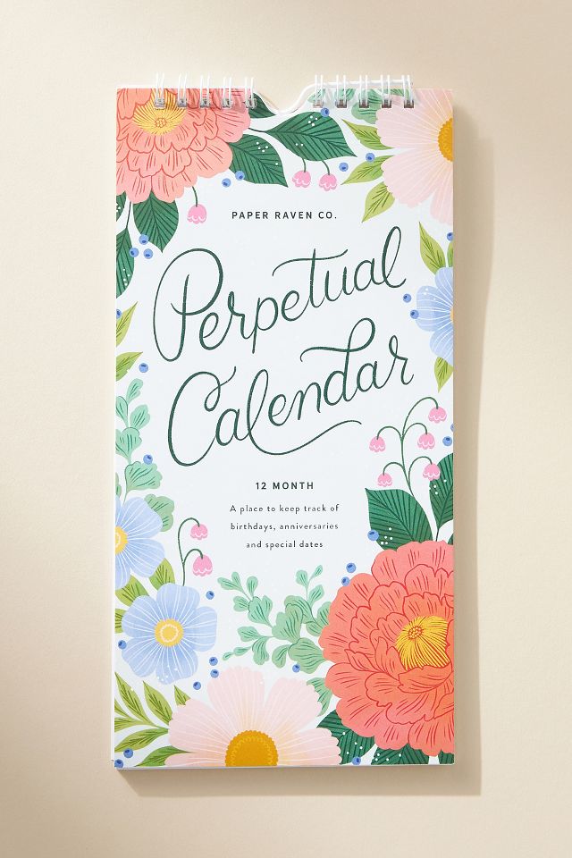 Paper Raven Co. The Perpetual Calendar | Anthropologie