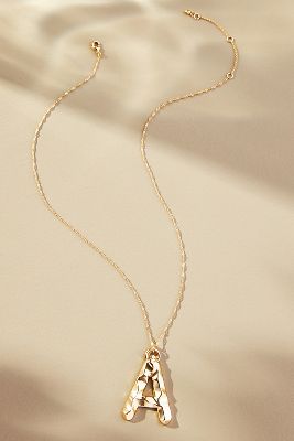 Anthropologie + Monogram Tag Pendant Necklace