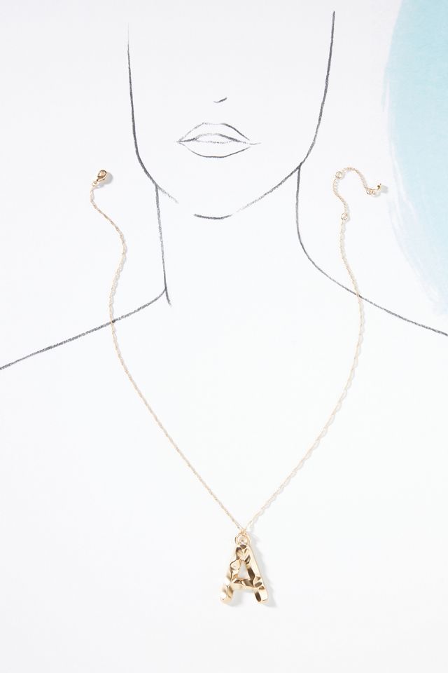Molten Monogram Necklace #3