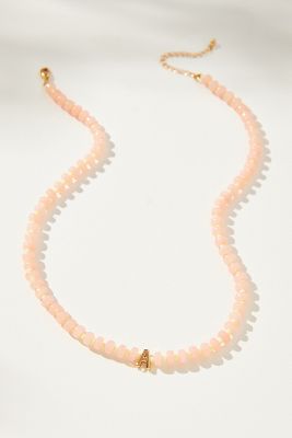 Shop By Anthropologie Beaded Monogram Necklace In Alphabet