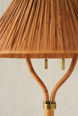 Delphine Rattan Table Lamp - Thumbnail 5