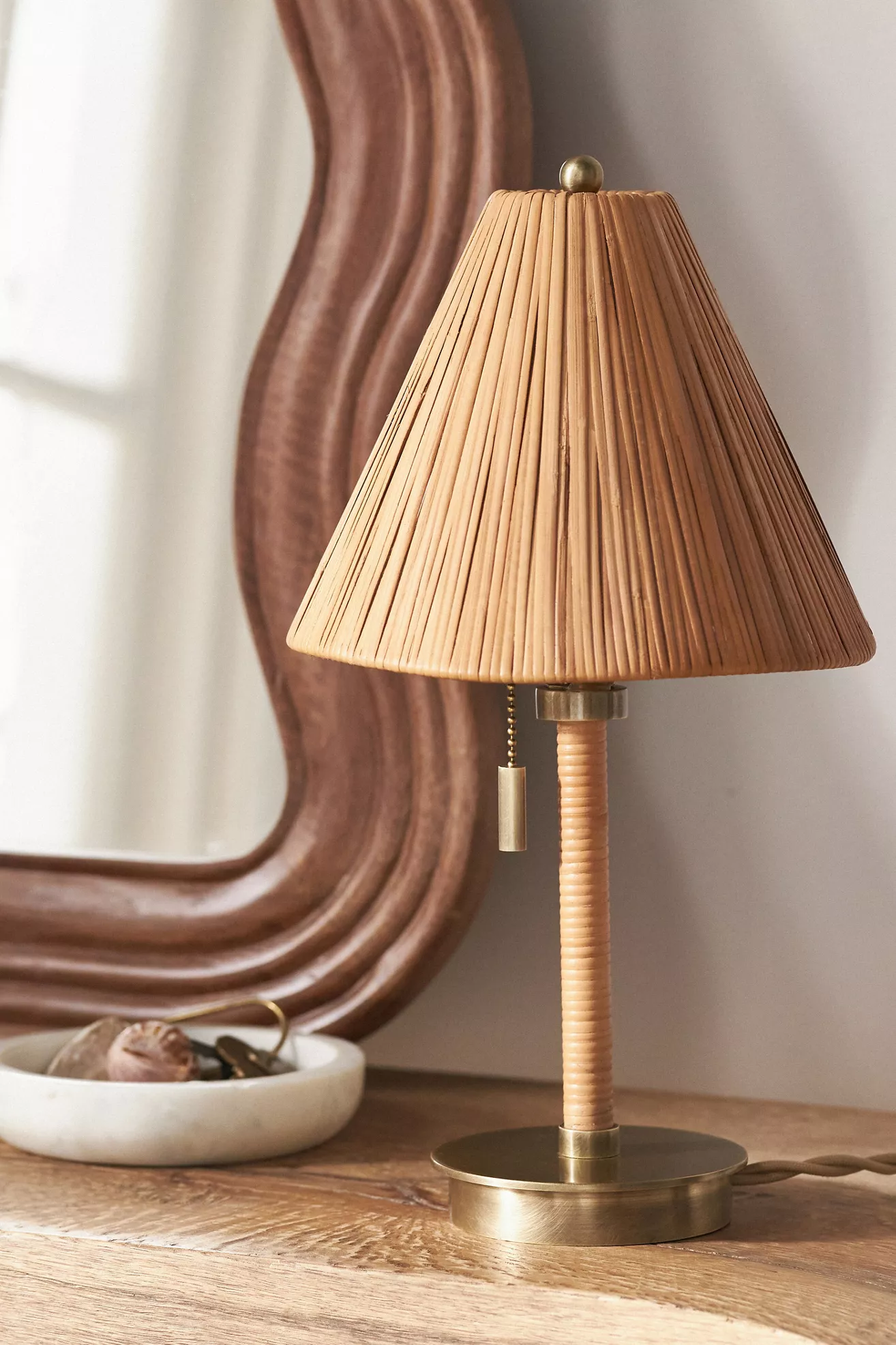 Delphine Rattan Table Lamp | AnthroHome