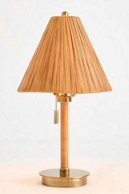Delphine Rattan Table Lamp - Thumbnail 2