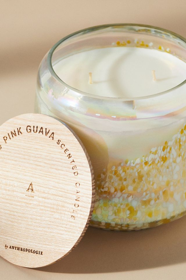 By Anthropologie Fresh Hibiscus & Pink Guava Glass Jar Candle #5