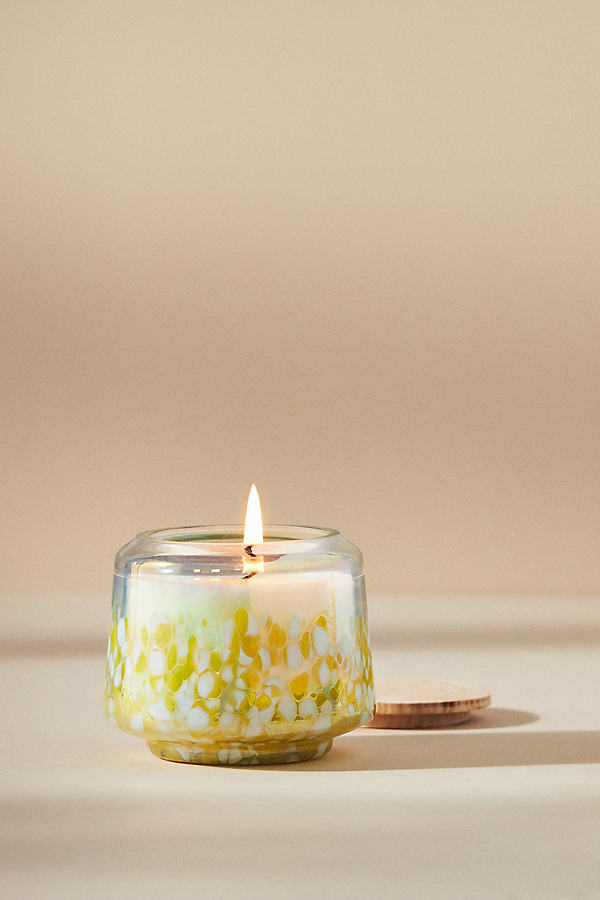 By Anthropologie Fresh Hibiscus & Pink Guava Mini Glass Jar Candle